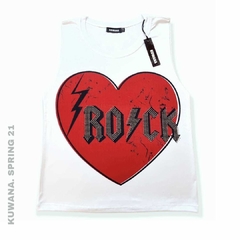 Sudadera ROCK LOVE White PREMUM