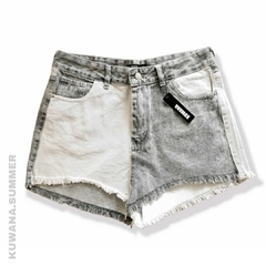 Short Denim Dark Bicolor