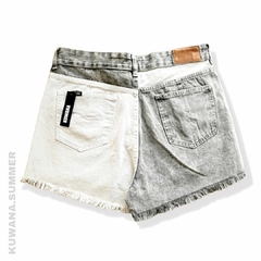 Short Denim Dark Bicolor - comprar online