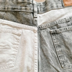 Short Denim Dark Bicolor - tienda online