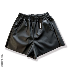 Short Engomado Black - Kuwana Mayorista