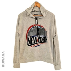 Buzo Hoodie NY Grey