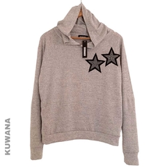 Buzo Hoodie Twin Stars Grey