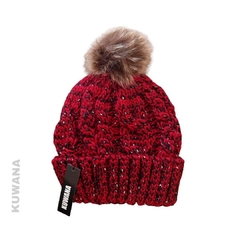 Gorro Lana Jaspeado Red