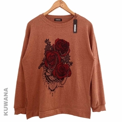 Sweater Oversize La Rose Chocolate