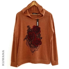 Buzo Hoodie La Rose Chocolate