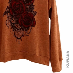 Buzo Hoodie La Rose Chocolate en internet