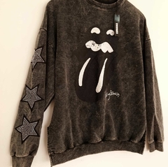 Buzo Oversize Stone Stars Black en internet