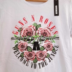 Remera Guns Roses White - comprar online