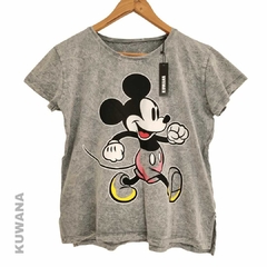 Remera Mickey New Black Soft grey