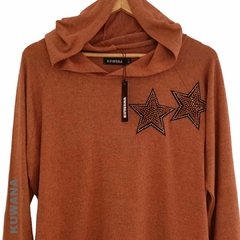 Buzo Hoodie Orange Shine Chocolate - comprar online