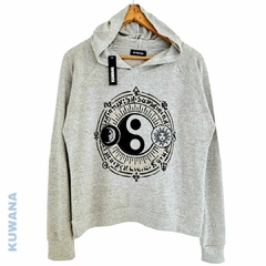 Buzo Hoodie Ying Yang Grey