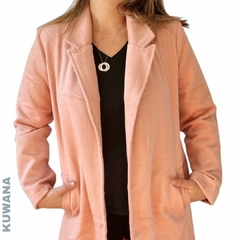 Saco Italiano Paño Largo Rose - comprar online