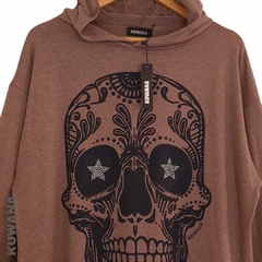 Buzo Hoodie XL OVERSIZE Skull VISON en internet