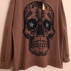 Buzo Hoodie XL OVERSIZE Skull VISON - comprar online