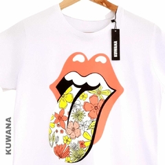 Remera Stone Flowers White M - comprar online