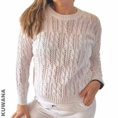 Sweater Hilo Calado White