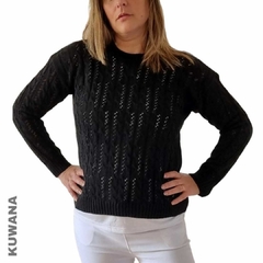 Sweater Hilo Calado Black