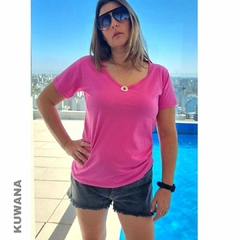 Remera V Essencial Fucsia PREMIUM