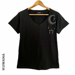 Remera V La Lune PREMIUM Black