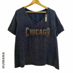 Remera V XL Chicago Blue