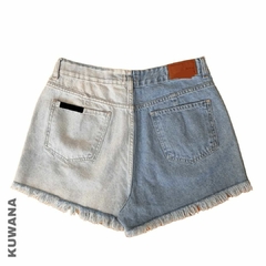 Short Denim Bicolor Roturas