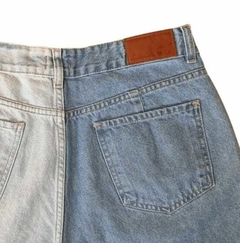 Short Denim Bicolor Roturas - comprar online