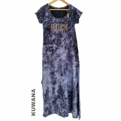 Vestido batick ROCK Blue - Kuwana Mayorista