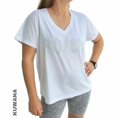 Remera V XL ROCK WHite PREMIUM - comprar online