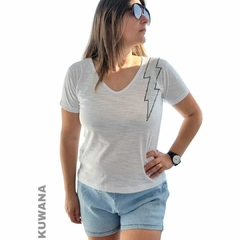 Remera V Thunder White FLAME PREMIUM ( 3 talles) - comprar online