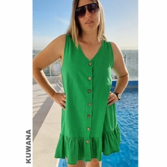 Vestido LINO Corto benneton - comprar online