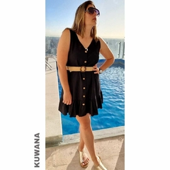 Vestido LINO Corto Black en internet