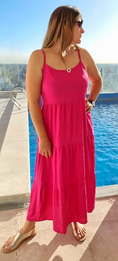 Vestido Largo Fucsia - comprar online