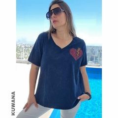 Remera V XL Love Blue