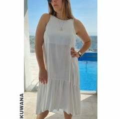 Vestido Lino Ximena White