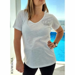 Remera V Crown White FLAME PREMIUM - comprar online