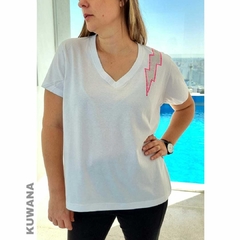 Remera V Thunder pink XL PREMIUM