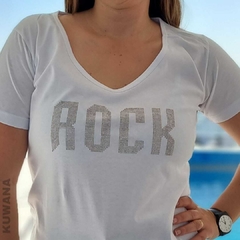 Remera V Rock Gold White PREMIUM - comprar online