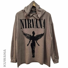 Buzo Hoodie XL OVERSIZE Nirvana Vizon