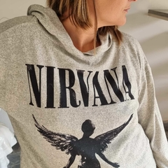 Buzo Hoodie XL OVERSIZE Nirvana GREY - comprar online