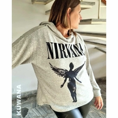 Buzo Hoodie XL OVERSIZE Nirvana GREY en internet