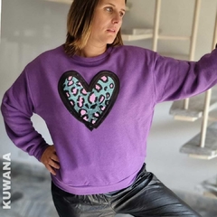 Buzo Overfit LOVE bordado (M/L) UVA - comprar online