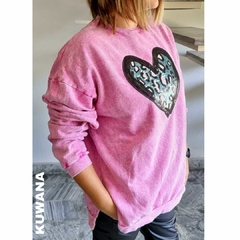 Buzo corte classic oversized LOVE WASHED en internet