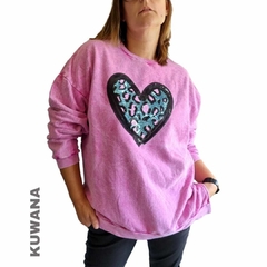 Imagen de Buzo corte classic oversized LOVE WASHED