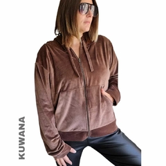 Campera Plush PREMIUM Chocolate - comprar online