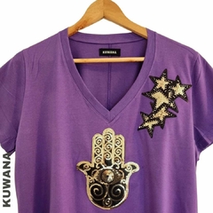 Remera FATIMA purple XL PREMIUM en internet