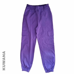 Pantalòn cargo elastizado Violeta (38 al 50)