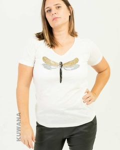 Remera V Libelula Butter (4 talles) - comprar online