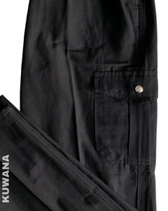 Pantalòn cargo amplio BLACK (40 al 52) - comprar online