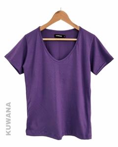 Remera V Basic Violeta(4 talles)